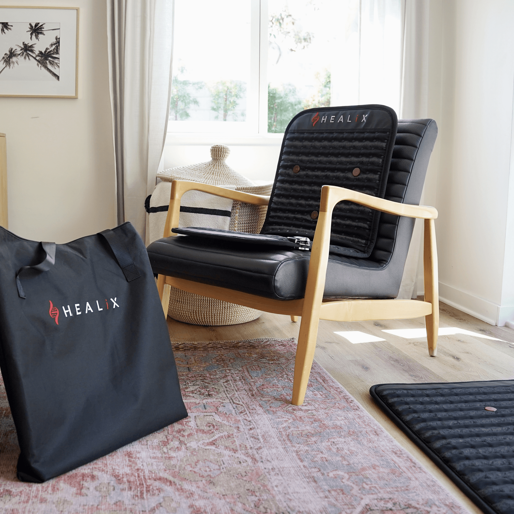HEALiX Revive Mini Infrared Mat setup – home self-care corner for relaxation and recovery