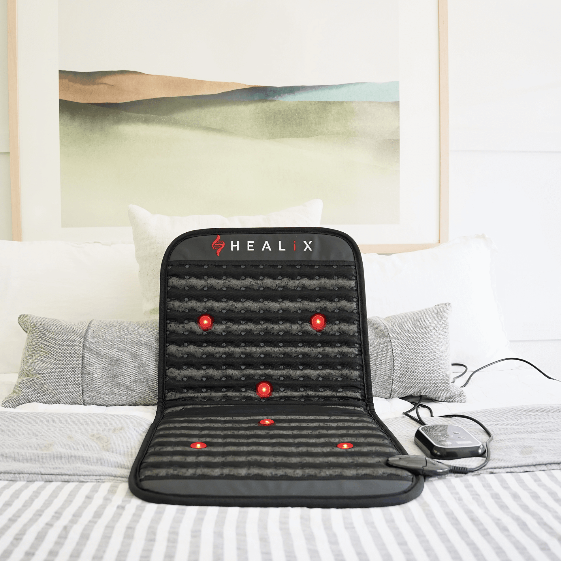 HEALiX Revive Mini PEMF Infrared Mat – portable red light therapy for relaxation and recovery