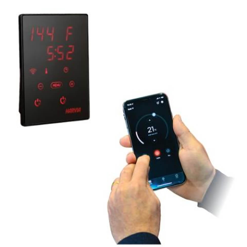 Harvia KIP60W 6KW UL Certified Electric Sauna Heater With Xenio CX170 Digital WIFI Control & Sauna Stones (SAK34791)