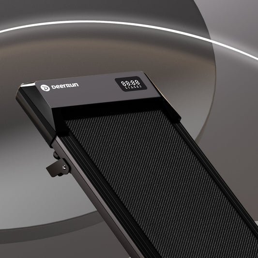 DeerRun Q2 Urban under desk walking pad with incline in home office