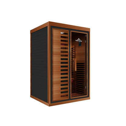 Peak Saunas Fuji 2-Person Full Spectrum Infrared Sauna with XL Medical-Grade Red Light Therapy & Smart WiFi App Control