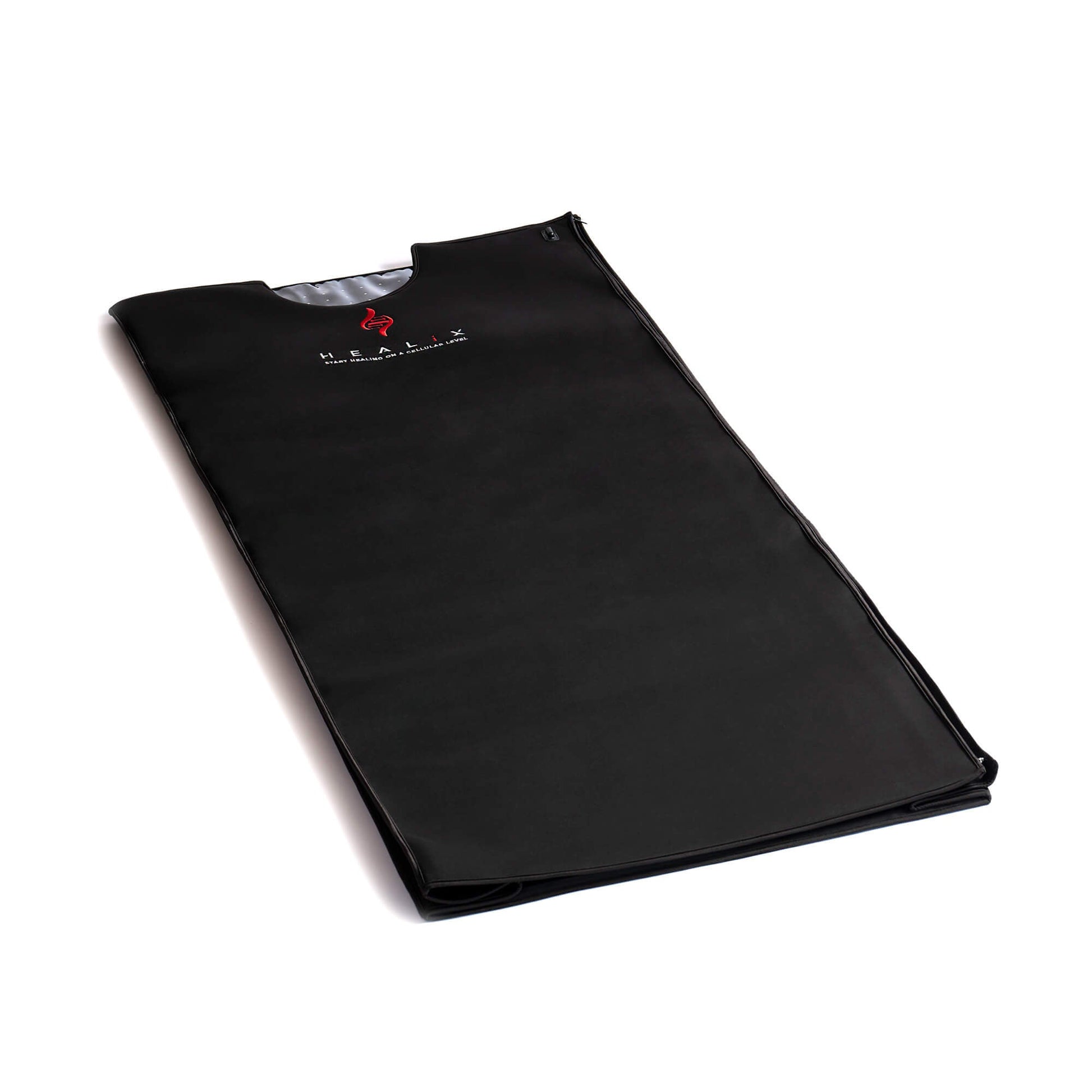 Black mat with a brand logo on a white background