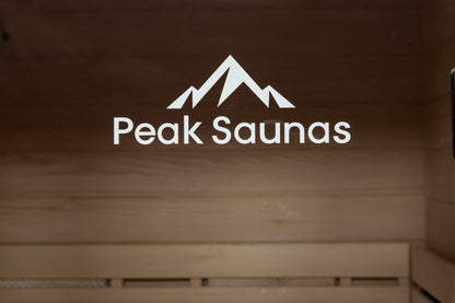 Peak Saunas Shasta 1-Person Full Spectrum Infrared Sauna with XL Medical-Grade Red Light Therapy & Smart WiFi App Control