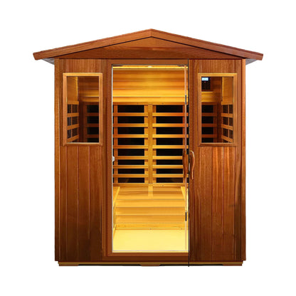 deluxe-4person-mahogany-outdoor-infrared-sauna