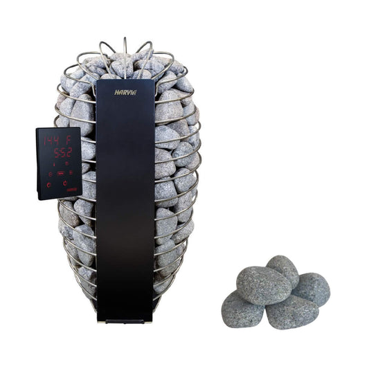 Harvia Spirit UL Certified Electric Sauna Heater With Digital Xenio Control Panel, WiFi Remote Control And Stones (SAK42565)