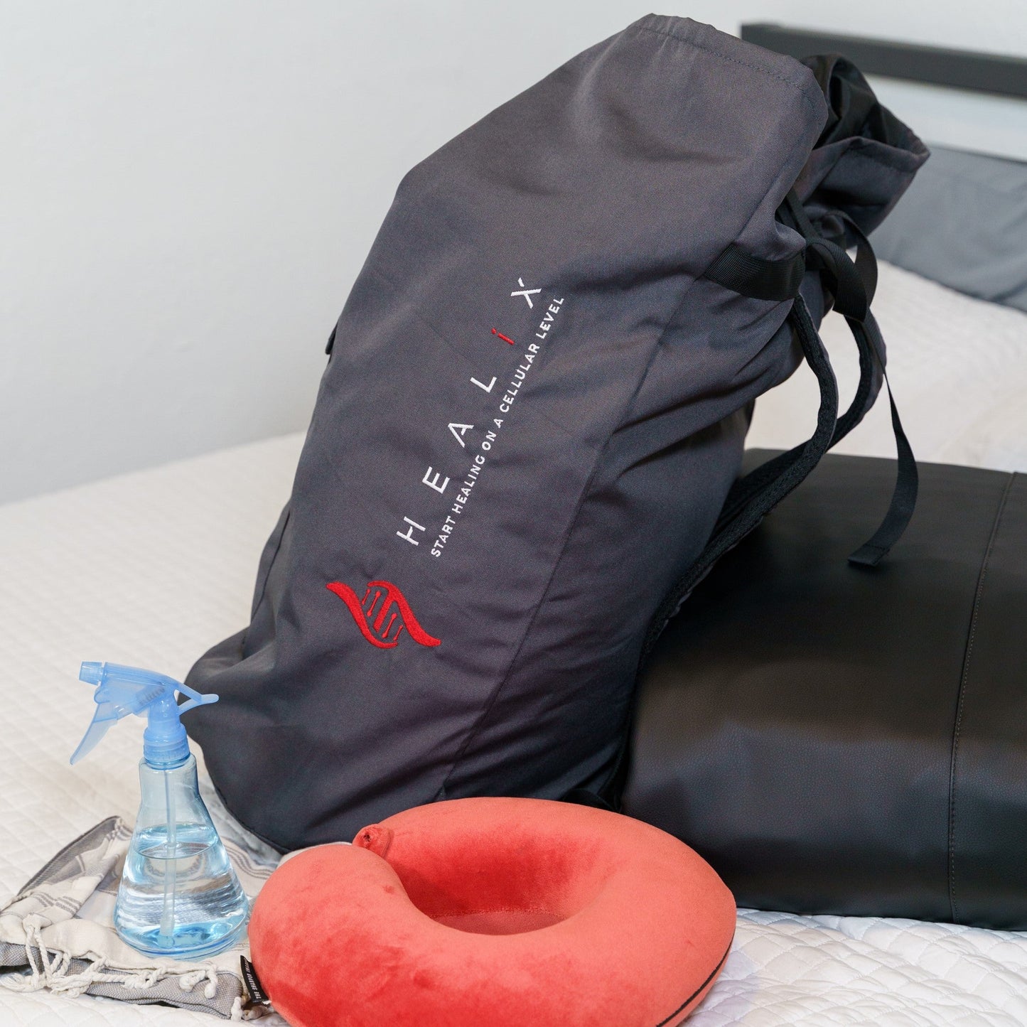 Wellness travel bag designed for infrared sauna blankets