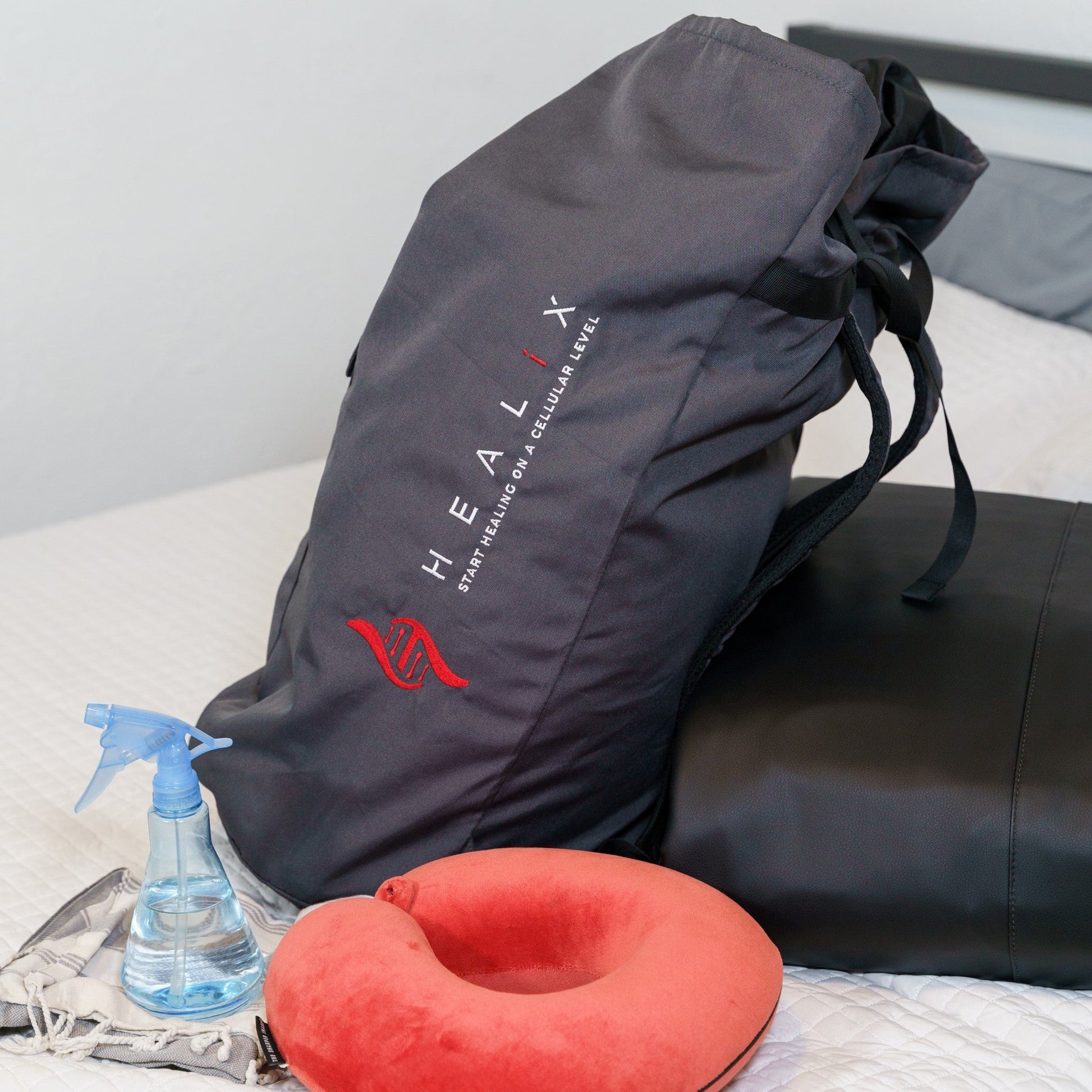 Wellness travel bag designed for infrared sauna blankets
