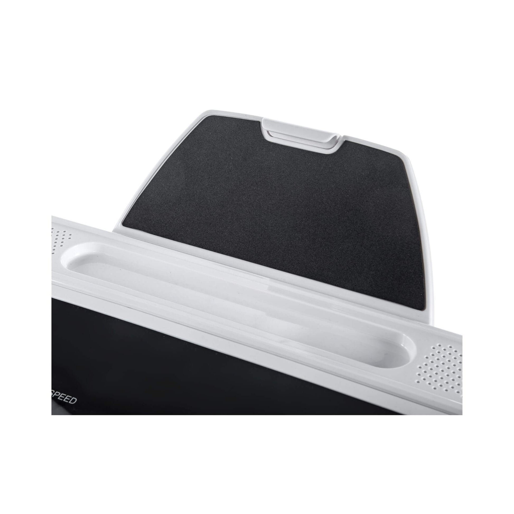 Car boot mat with a white border on a white background