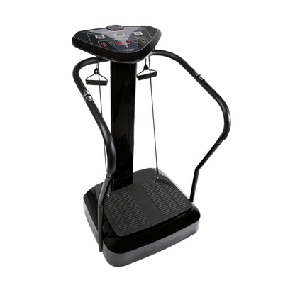 Black vibration plate machine on a white background