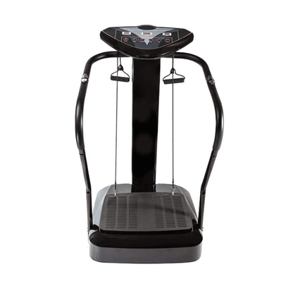 Black vibration plate machine on a white background