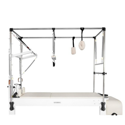 Sportline™ Cadillac-Reformer Bundle – angled view showing frame and trapeze