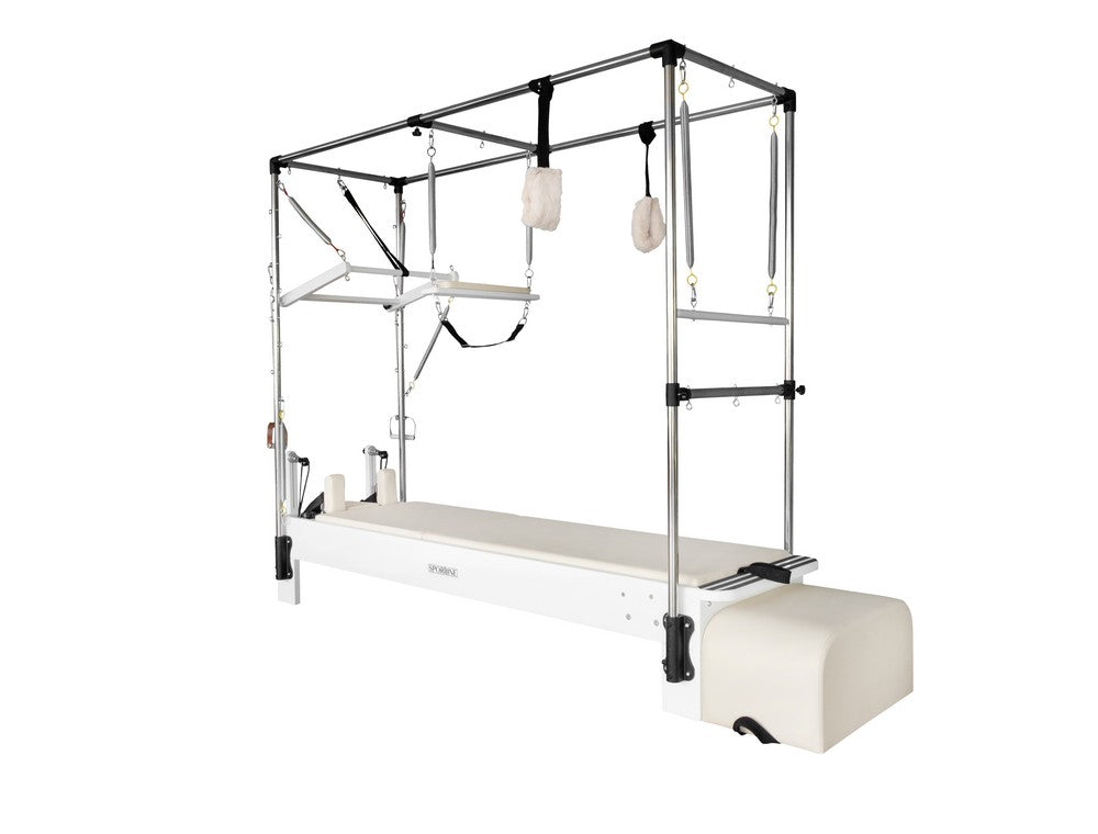Sportline™ Cadillac-Reformer Bundle – trapeze and push-through bar closeup