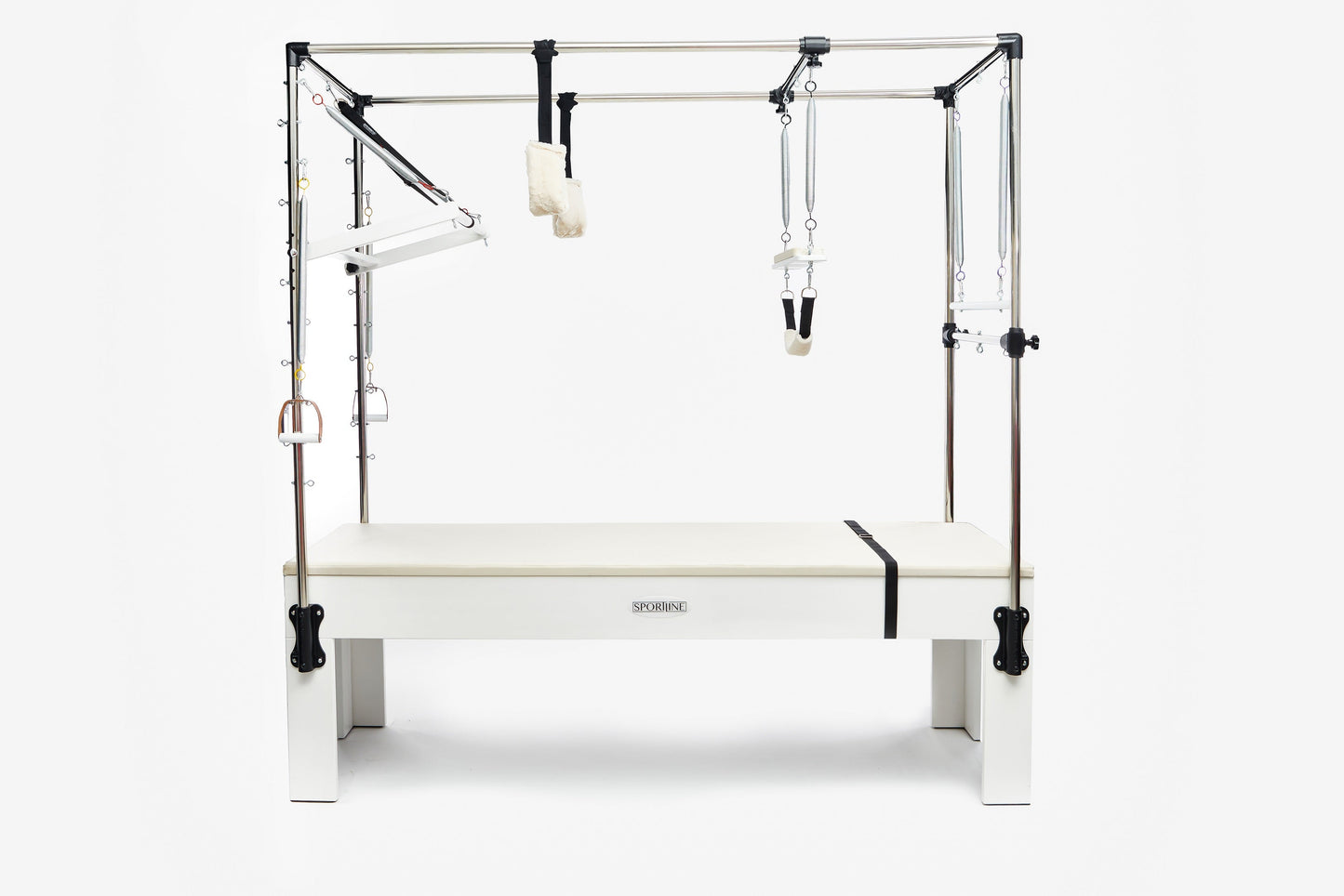 Sportline™ Superior Cadillac Trapeze Table – side profile showing frame and trapeze bars