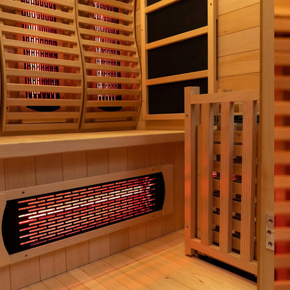 Rövia Luma 2-Person Indoor Hybrid Sauna (Infrared + Steam, 3.5kW)