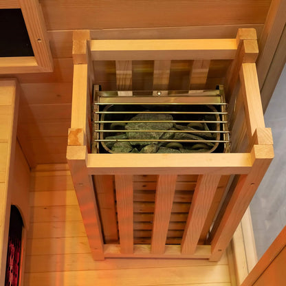 Rövia Luma 2-Person Indoor Hybrid Sauna (Infrared + Steam, 3.5kW)