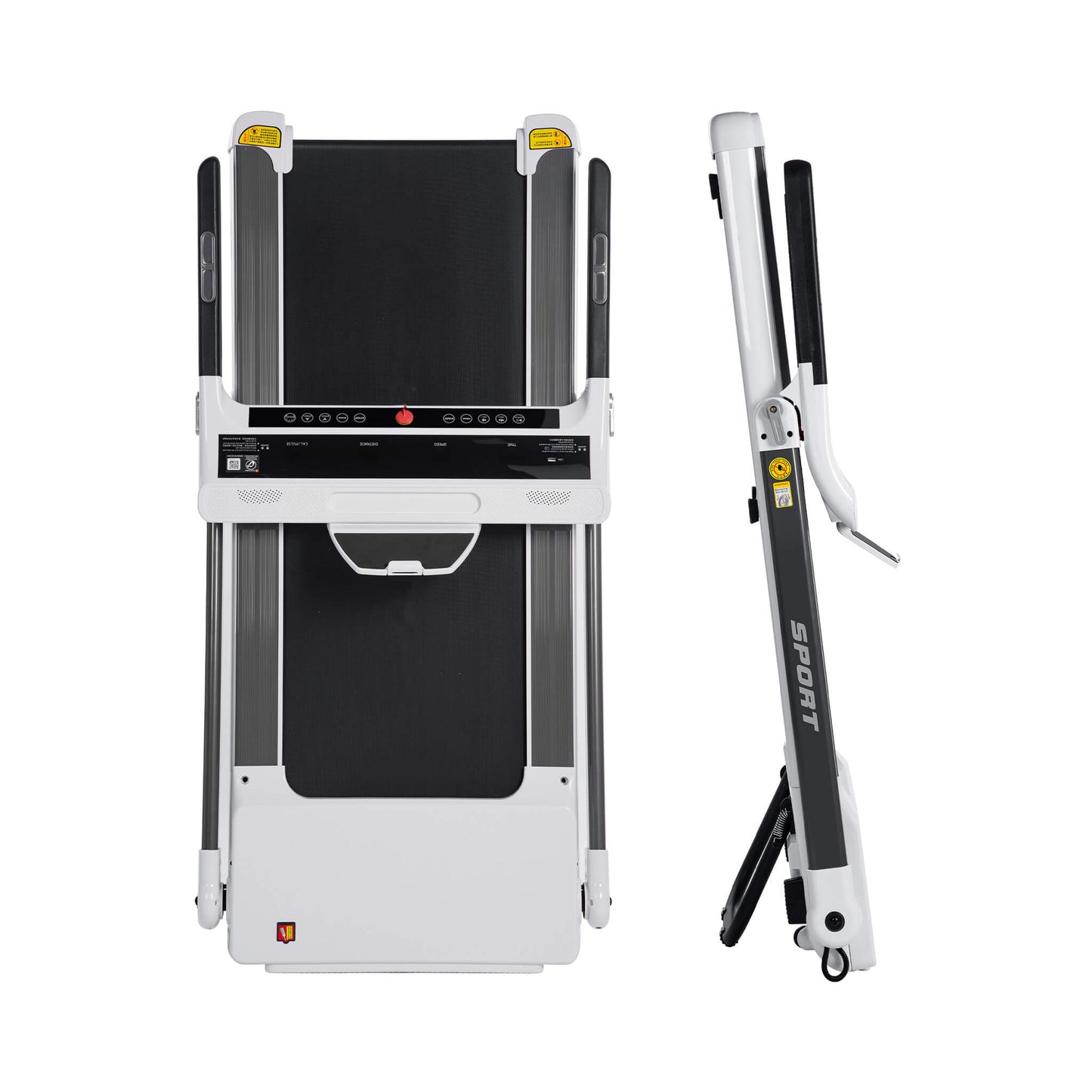 Foldable walking pad for easy storage at home