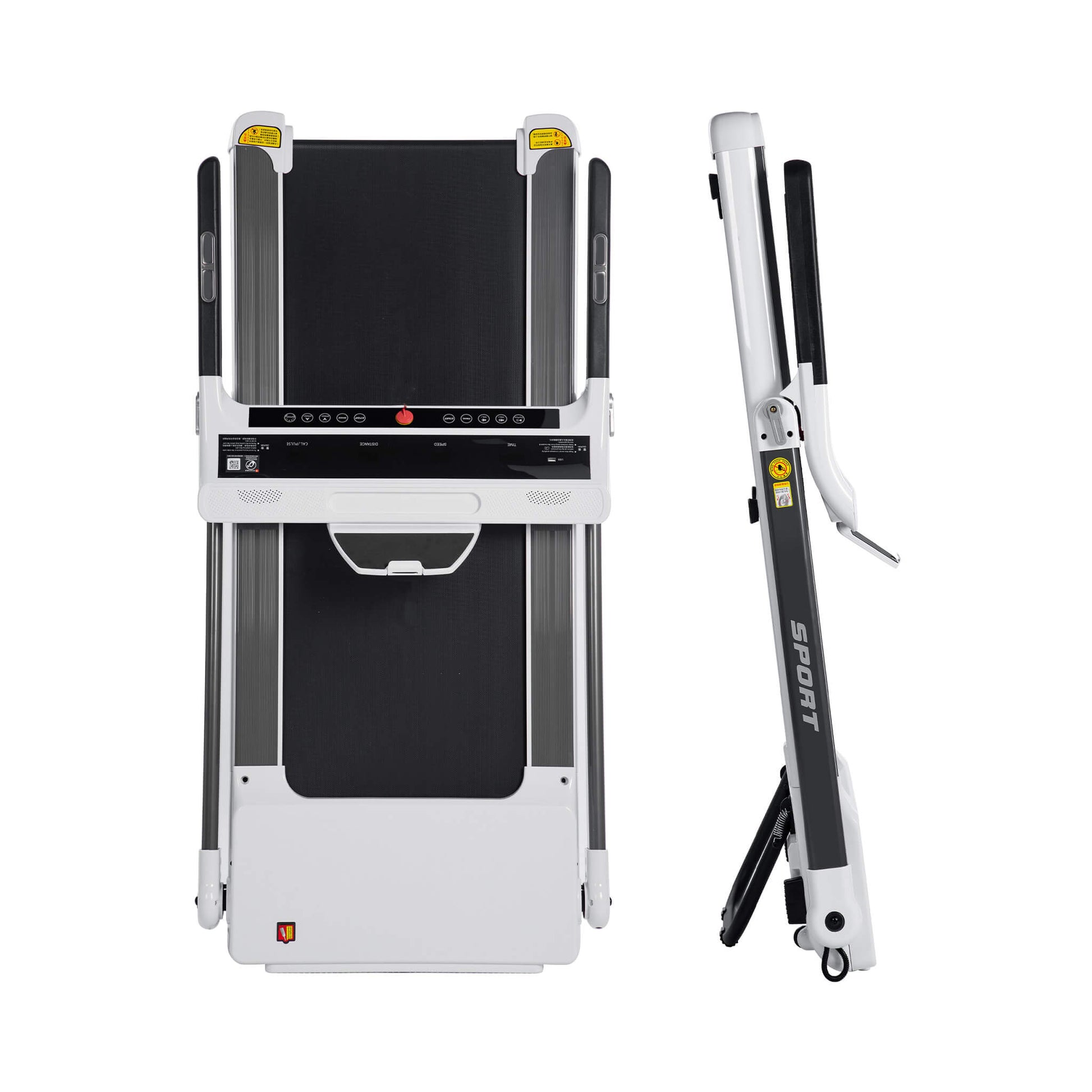 Foldable walking pad for easy storage at home