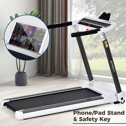 Full view of walking pad treadmill for home use