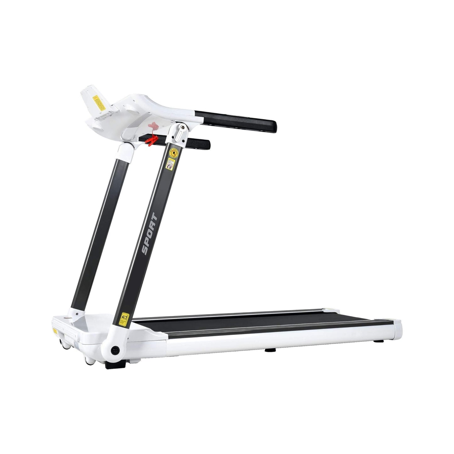 Compact walking pad treadmill with slim space saving design