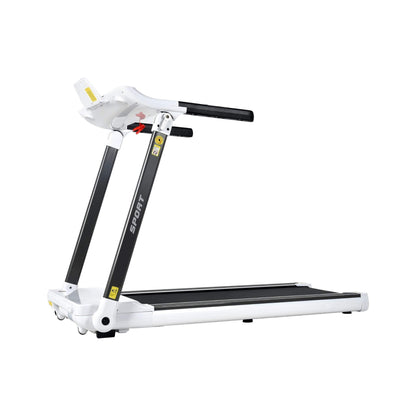 Compact walking pad treadmill with slim space saving design