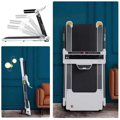 Compact treadmill designed for small space home use