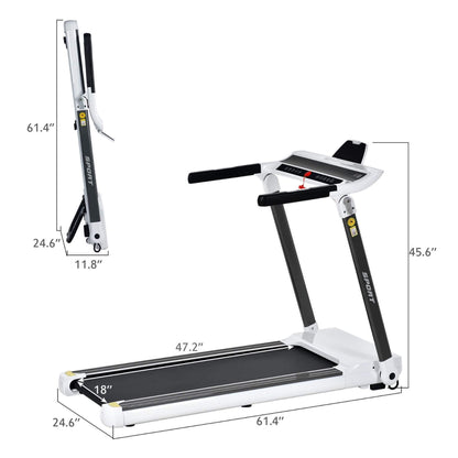Slim walking pad design for compact storage